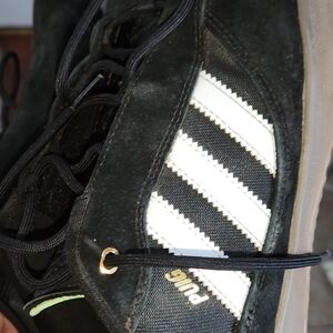 Adidas Puig Black and White Suede Shoes